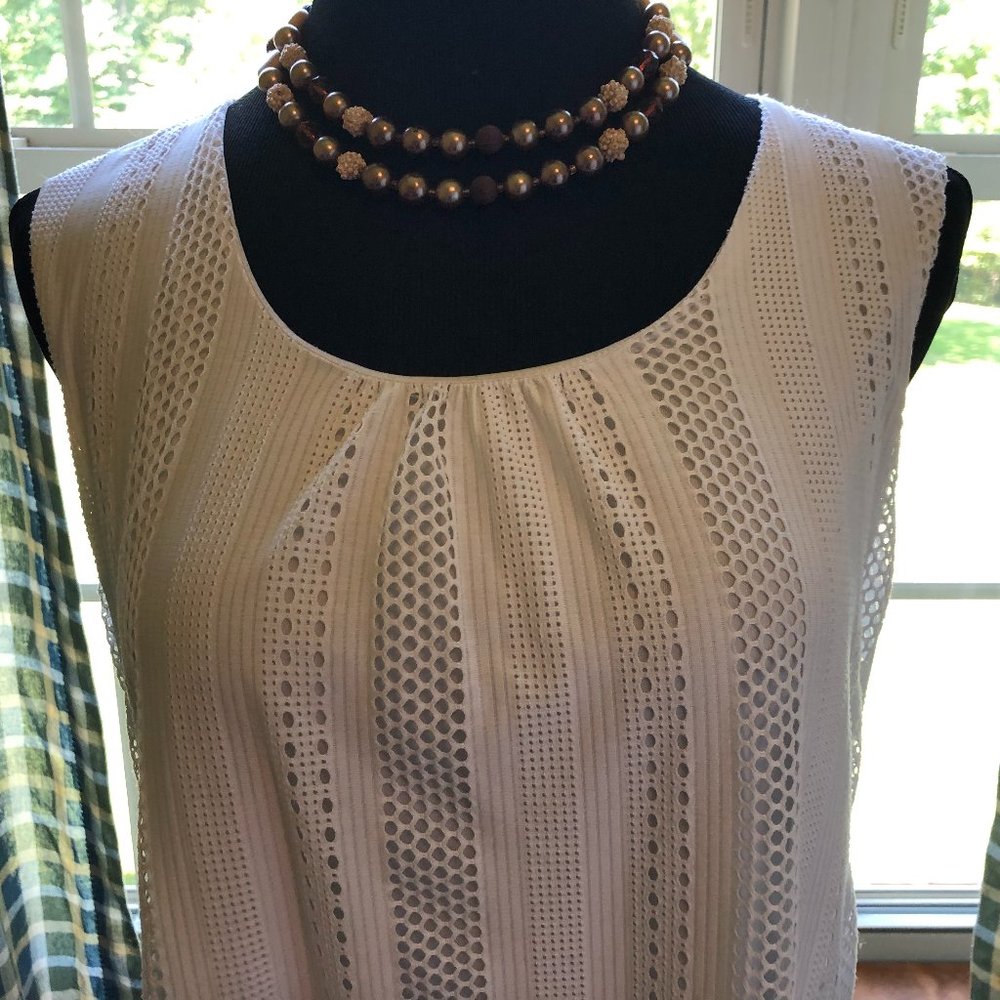 White Flowing Tank For Suit or Just Because